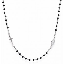 Collana Rosario Amen in argento con cristalli CROBNZ3