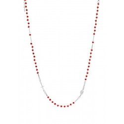 Collana Rosario Amen in argento con cristalli CROBR3