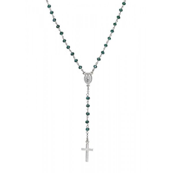 Comprar Collar Rosario Amen en plata con cristales mujer CROBVB4