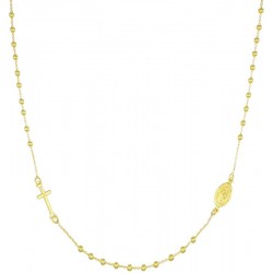 Imagen del Collar Rosario Amen en plata CROG25