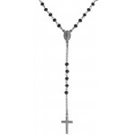Image du Collier Chapelet Amen en argent avec cristaux CRONN4