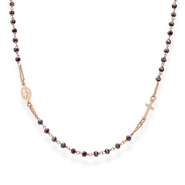 Acquistare Collana Rosario Amen in argento con cristalli CRORA3