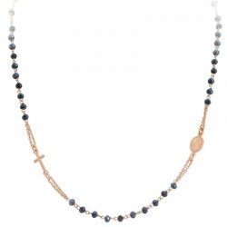 Collana Amen Rosari in argento con cristalli CRORG3