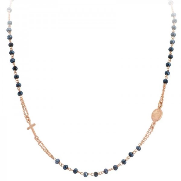 Immagine della Collana Amen Rosari in argento con cristalli CRORG3