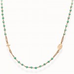 Image du Collier Chapelet Amen en argent avec cristaux CRORM3