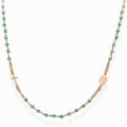 Collana Amen Rosari in argento con cristalli CRORM3