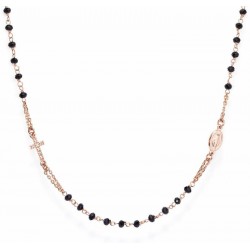 Collana Rosario Amen in argento con cristalli CRORNZ3