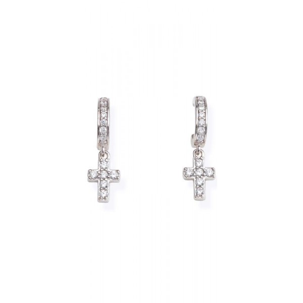 Imagen de Pendientes Cruz Amen mujer EBCBB