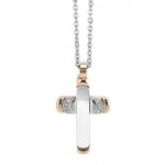 Acheter Collier Homme Boccadamo Man AGR163R Croix