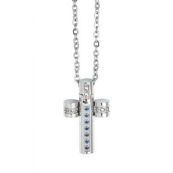 Acheter Collier Homme Boccadamo Man AGR164B Croix