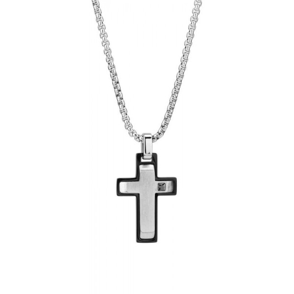 Bild der Boccadamo Man Herrenhalskette AGR251N Kreuz