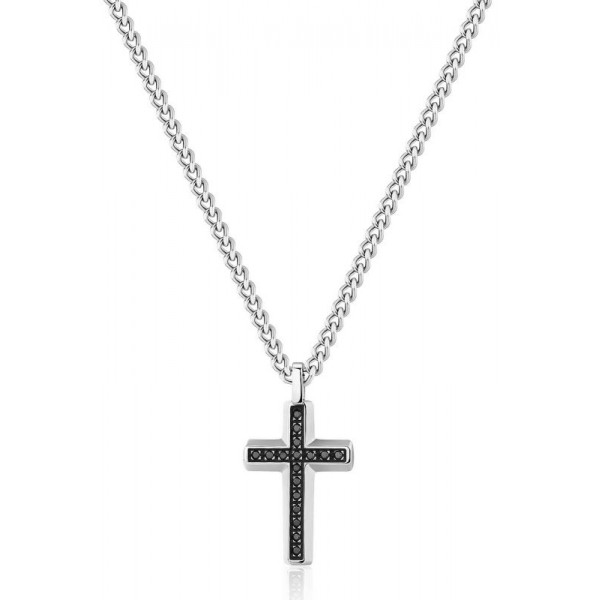 Buy Brosway Mens Necklace Backliner BBC01 Cross