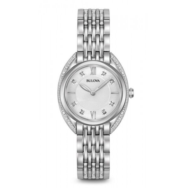 Buy Bulova Ladies Watch Curv Diamonds 96R212 Quartz