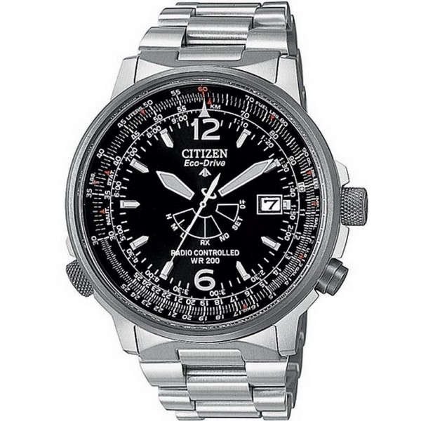 Купить Citizen Мужские Часы Promaster Nighthawk Радиоуправляемые AS2020-53E