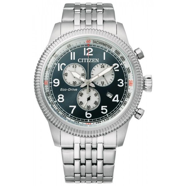 Buy Mens Citizen Watch Aviator Chrono Eco Drive AT2460-89L