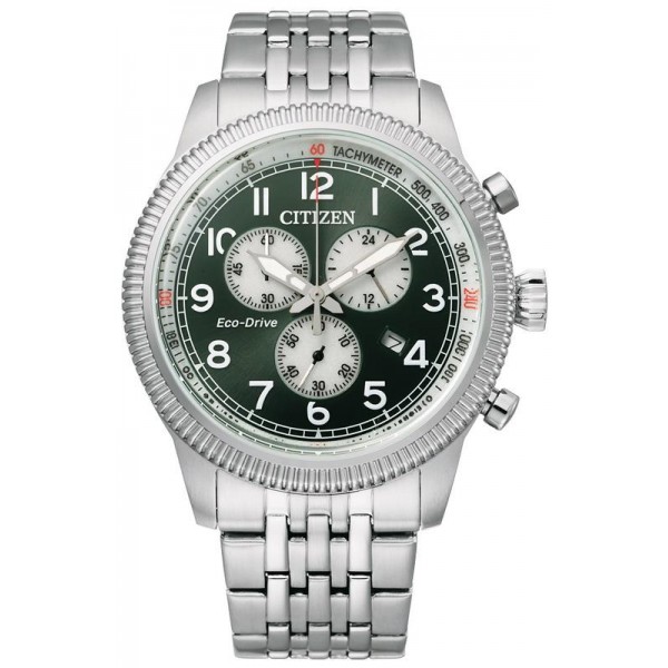 Buy Mens Citizen Watch Aviator Chrono Eco Drive AT2460-89X