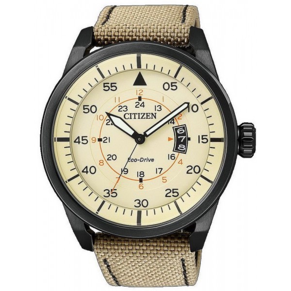 Купить Citizen Мужские Часы Aviator Eco-Drive AW1365-19P
