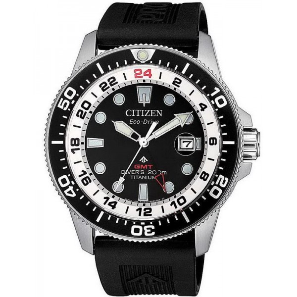 Купить Citizen Мужские Часы Promaster Diver's Eco-Drive Super Титан GMT BJ7110-11E
