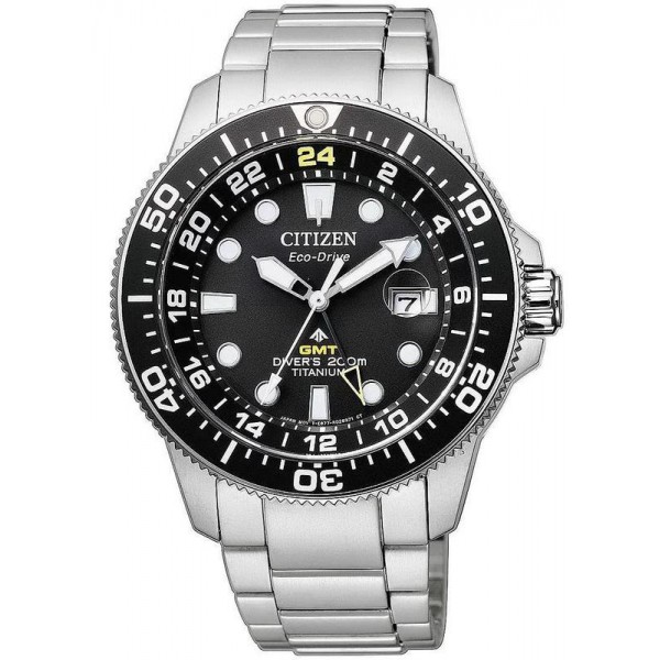 Купить Citizen Мужские Часы Promaster Diver's Eco-Drive Super Титан GMT BJ7110-89E