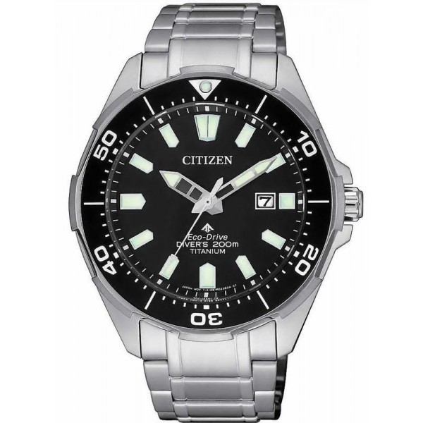 Купить Citizen Мужские Часы Promaster Diver's Eco Drive 200M Super Titanium BN0200-81E