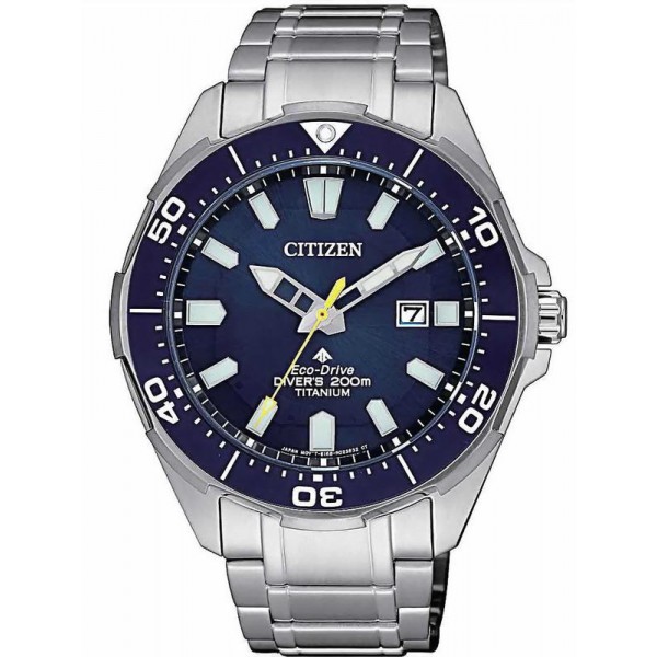 Купить Citizen Мужские Часы Promaster Diver's Eco Drive 200M Super Titanium BN0201-88L