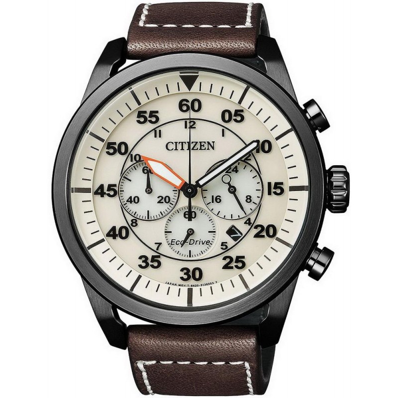 Men s Citizen Watch Aviator Chrono Eco Drive CA4215 04W Crivelli Shopping