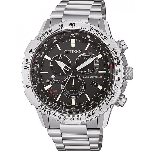 Acheter Montre Homme Citizen Radio Pilotée Chrono Pilot Super Titanium CB5010-81E