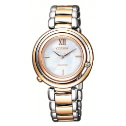 Reloj Citizen Mujer Lady Eco-Drive EM0654-88D Diamante Madreperla