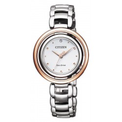 Reloj Citizen Mujer Lady Eco-Drive EM0668-83A Diamante