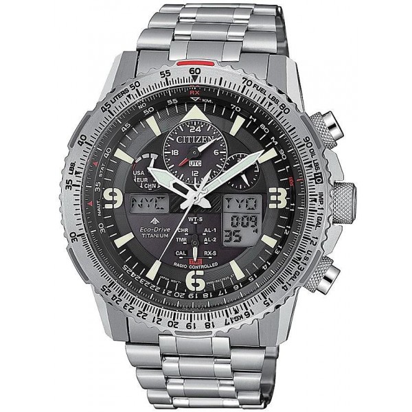 Buy Men's Citizen Watch Radio Controlled Skyhawk Super Titanium JY8100-80E