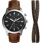 Buy Fossil Mens Watch Townsman FS5967SET Quartz Chronograph