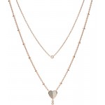 Fossil Damenhalskette Vintage Glitz JF03648791 Herz kaufen