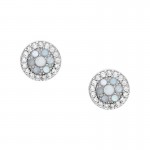 Acheter Boucles dOreilles Femme Fossil Sterling Silver JFS00518040 Nacre