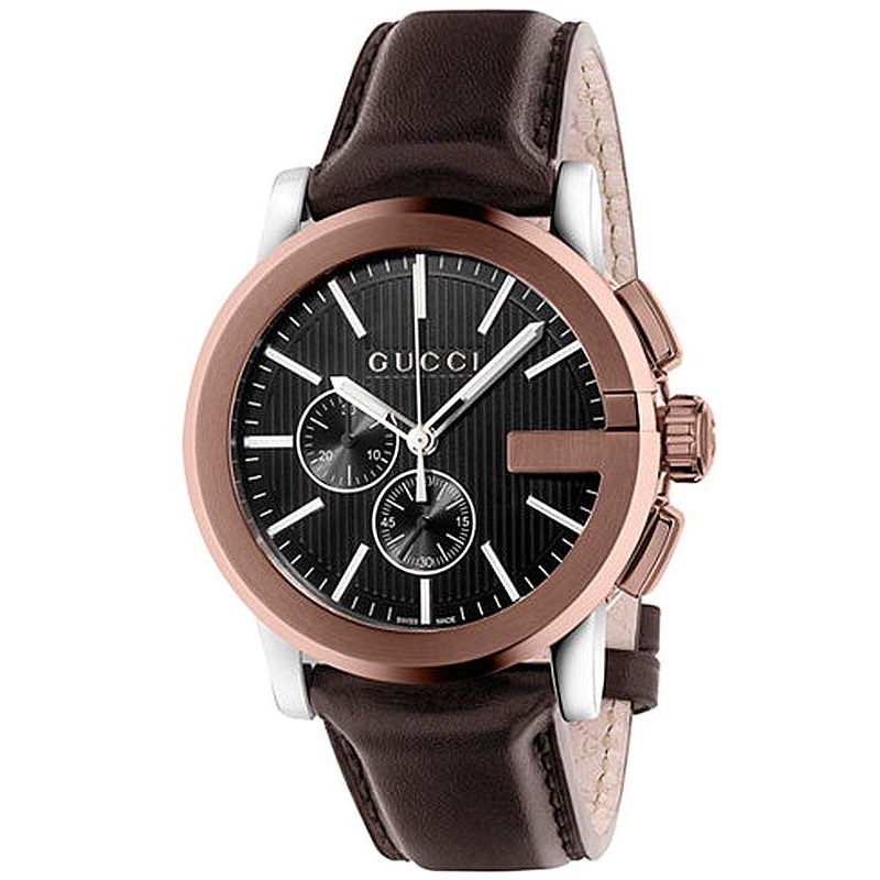 Mens gucci 2025 watch leather band