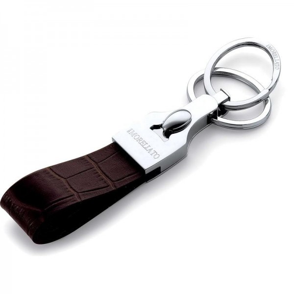 Buy Morellato Men's Keyring SU0602 Brown Leather