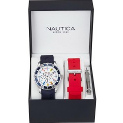 Orologio Uomo Nautica NST 07 Flag Box Set NAI13502G Multifunzione