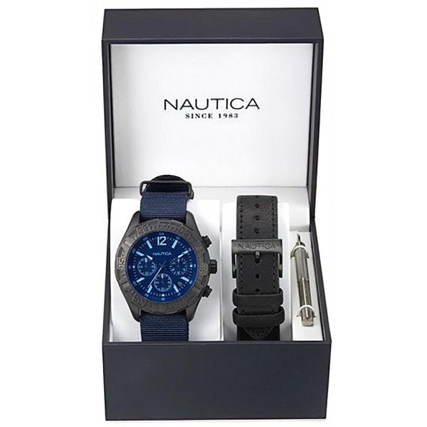 Acquistare Orologio Uomo Nautica NST 402 Box Set NAI22508G Cronografo