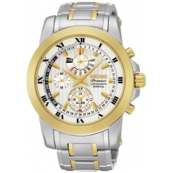 Купить Seiko Мужские Часы Premier Chronograph Perpetual Calendar Alarm SPC162P1