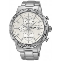 Купить Seiko Мужские Часы SPL047P1 World Time Хронограф Будить Quartz