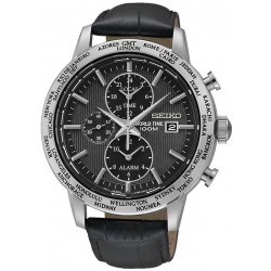 Купить Seiko Мужские Часы SPL049P2 World Time Хронограф Будить Quartz