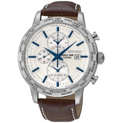 Купить Seiko Мужские Часы SPL051P1 World Time Хронограф Будить Quartz