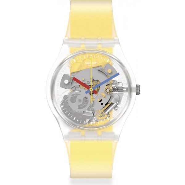 Acheter Montre Unisex Swatch Gent Clearly Yellow Striped GE291
