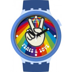 Swatch Uhr Big Bold Peace Hand Love SB03N105