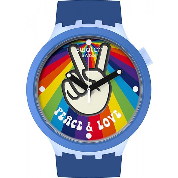 Swatch Uhr Big Bold Peace Hand Love SB03N105 kaufen