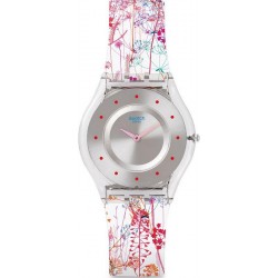 Acheter Montre Femme Swatch Skin Classic Jardin Fleuri SFE102