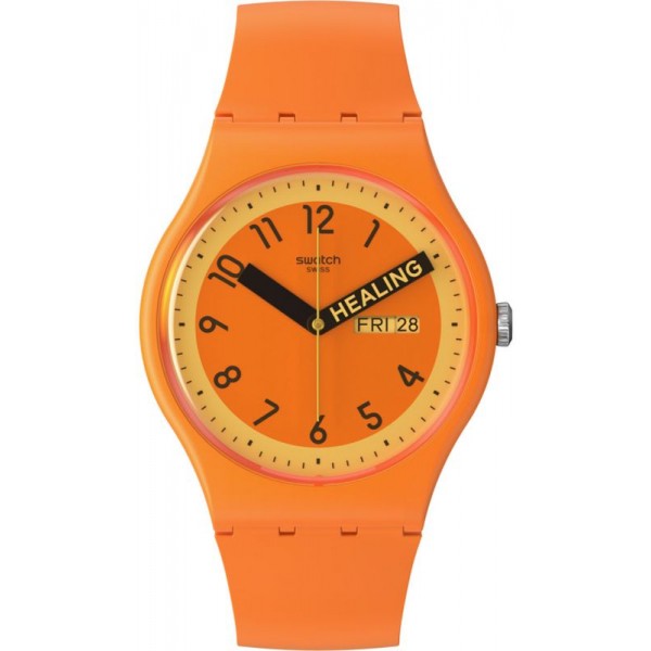 Swatch Unisexuhr New Gent Proudly Orange SO29O700 kaufen