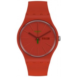 Swatch Unisexuhr New Gent Redvremya SO29R700