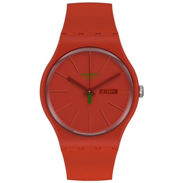 Buy Swatch Unisex Watch New Gent Redvremya SO29R700