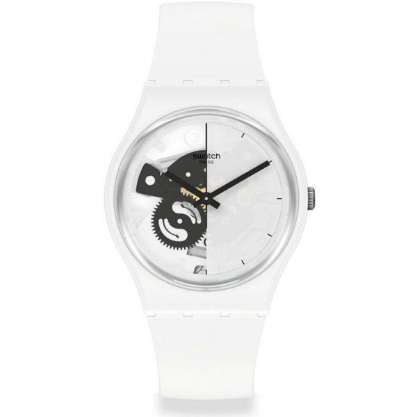 Купить Swatch Унисекс Часы Gent Live Time White SO31W101