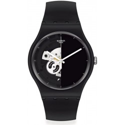 Swatch Унисекс Часы New Gent Live Time Black SO32B107